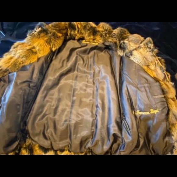 Men’s Gold dyed fox Jacket